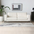 Moderne 2-seter sofa i kremhvit tekstil